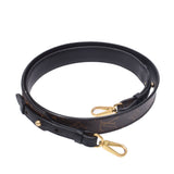 Louis Vuitton Louis Vuitton Monogram XL Brown / Black Gold Gracket女式帆布肩带B等级使用水池