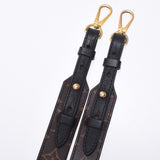 Louis Vuitton Louis Vuitton Monogram XL Brown / Black Gold Gracket女式帆布肩带B等级使用水池