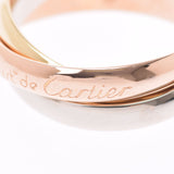 Cartier Cartier Trinity Three Color #55 No. 15 Unisex K18YG/WG/PG Ring/Ring A Rank Used Ginzo