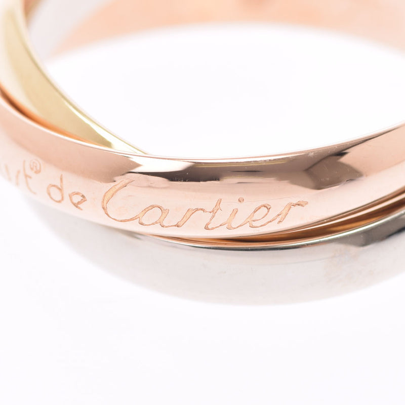 Cartier Cartier Trinity Three Color #55 No. 15 Unisex K18YG/WG/PG Ring/Ring A Rank Used Ginzo