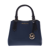 MICHAEL KORS マイケルコース 2WAYバッグ ネイビー ゴールド金具 35S0GKF-S1T レディース レザー ハンドバッグ 未使用 銀蔵