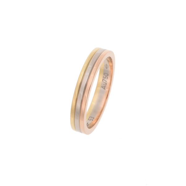 Cartier Cartier Vandome Three Color #53 13 Ladies K18YG/WG/PG Ring/Ring A Rank Used Ginzo