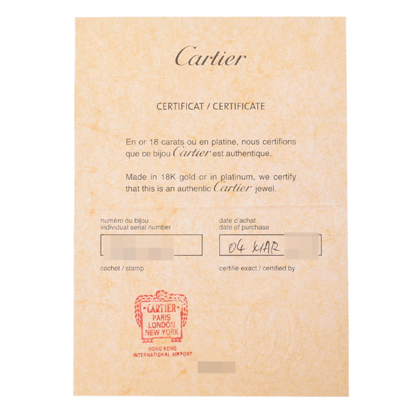 Cartier Cartier Cartier Vandome三颜色＃53 13女士K18YG/wg/pg戒指/戒指
