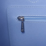 LONGCHAMP Ron Shan Roso Blue Silver Bracket 2685871882 Ladies Leather Tote Bag AB Rank Used Ginzo