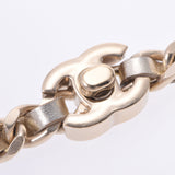 CHANEL シャネル チェーン 二重巻きタイプ 15年モデル ゴールド サイズM レディース GP レザー ブレスレット ABランク 中古 銀蔵