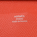 Hermes Hermes议程愿景2 Gris Pearl / Rouge Pivo Wanne T雕刻（2015年左右）UNISEX S-S-LOTE封面A-Rank使用的水池