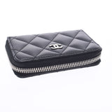 Chanel Chanel Matrasse Coin Perth Black Silver Bracket A69271 Ladies Lambskin Coin Case A Rank Used Silgrin