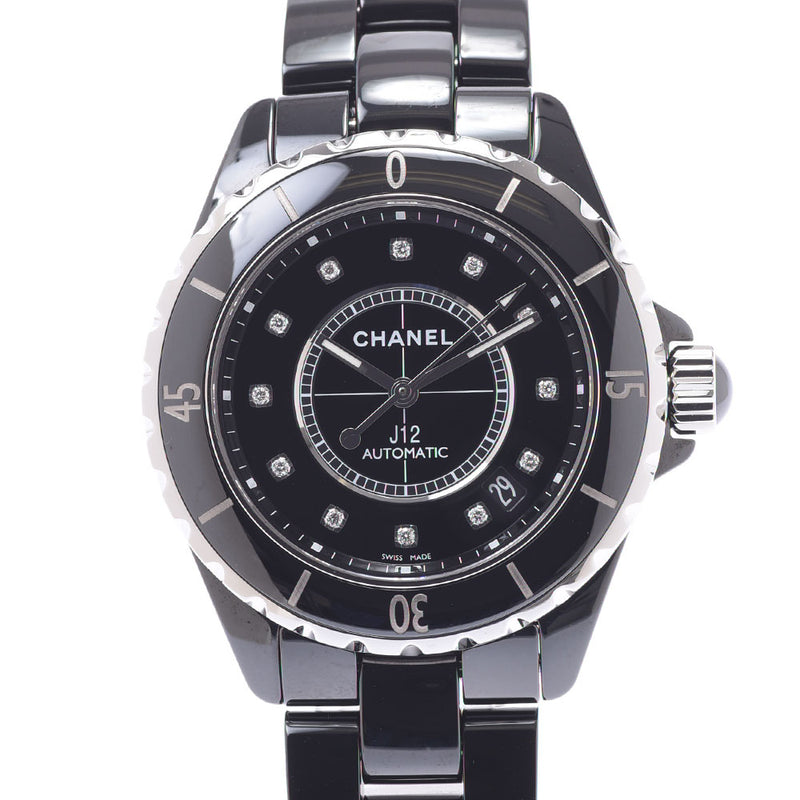 シャネル CHANEL J12 H1626 ブラック文字盤 セラミック 自動巻き メンズ 腕時計