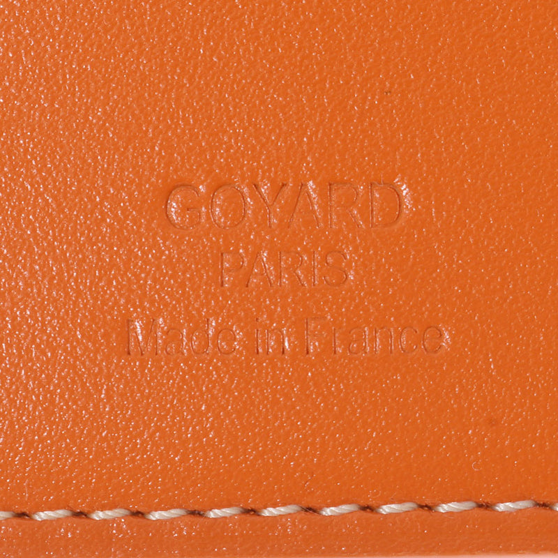 GOYARD ゴヤール パスポートケース オレンジ ユニセックス PVC パスポートケース Aランク 中古 銀蔵