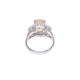 Others Fire Opal 1.82ct diamond 0.52ct 12.5 Ladies PT900 Platinum ring / Ring A Rank used Ginzo