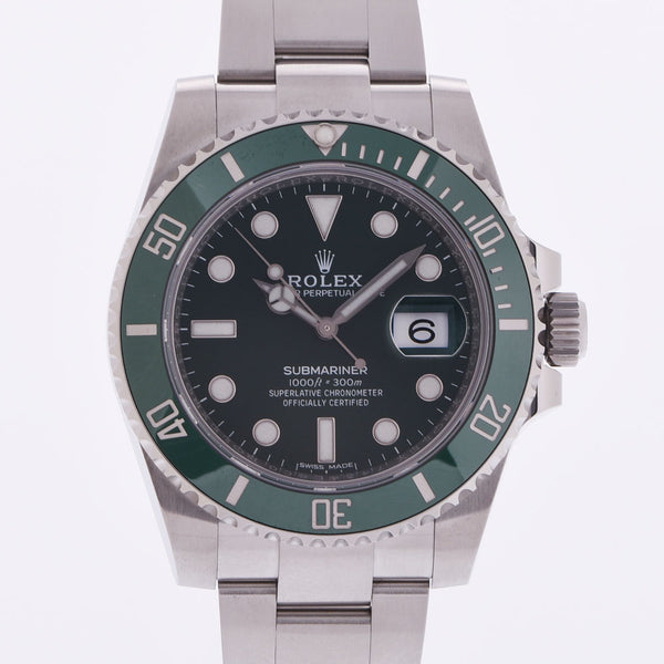 [Cash special price] ROLEX Rolex Submariner 116610LV Men's SS Watch Automatic Watch Green Dial A Rank Used Ginzo