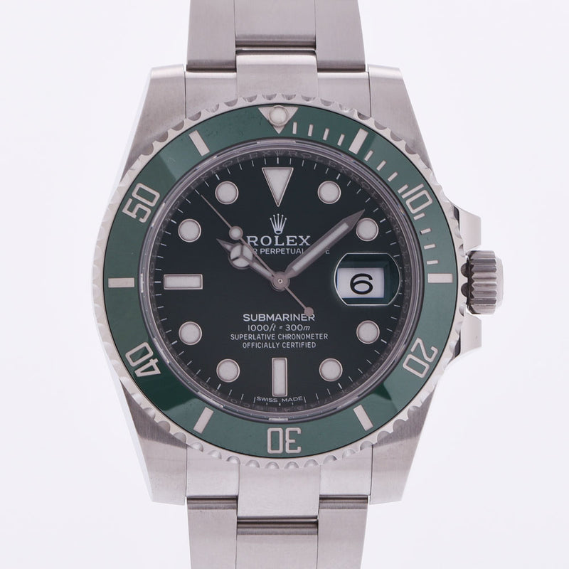 [Cash special price] ROLEX Rolex Submariner 116610LV Men's SS Watch Automatic Watch Green Dial A Rank Used Ginzo