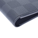 LOUIS VUITTON Louis Vuitton Damier Graphit Portofoyl Slender Black/Gray N63261 Men's Bi -Fold Wallet A Rank Used Ginzo