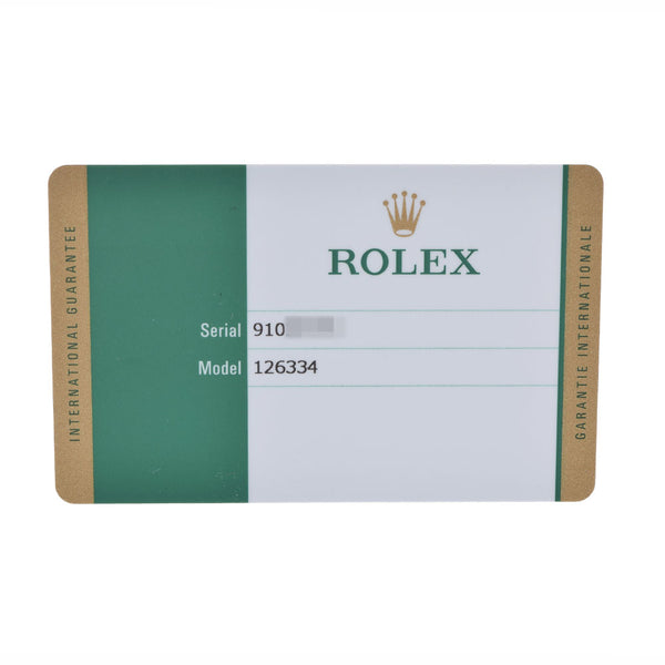 ROLEX ロレックス デイトジャスト 126334 メンズ SS/WG 腕時計 自動巻き ブライトブルー文字盤 Aランク 中古 銀蔵