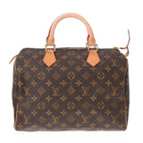 LOUIS VUITTON Louis Vuitton Monogram Speedy 30 Brown M41526 Unisex Monogram Canvas Handbag AB Rank Used Ginzo