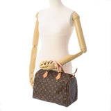 LOUIS VUITTON Louis Vuitton Monogram Speedy 30 Brown M41526 Unisex Monogram Canvas Handbag AB Rank Used Ginzo