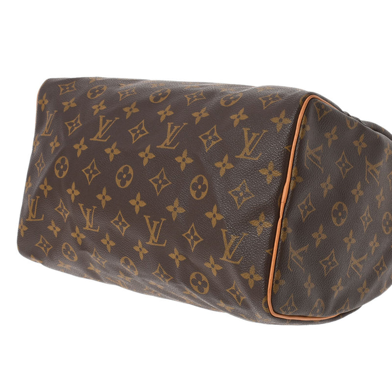 LOUIS VUITTON Louis Vuitton Monogram Speedy 30 Brown M41526 Unisex Monogram Canvas Handbag AB Rank Used Ginzo