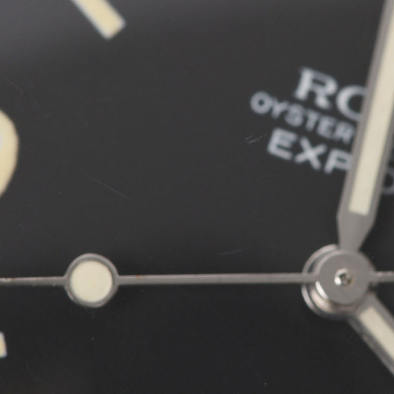 ROLEX Rolex Explorer 1 Tritium 3 Type Dial Antique 1016 Men's SS Watch Automatic Black Dial AB Rank Used Ginzo