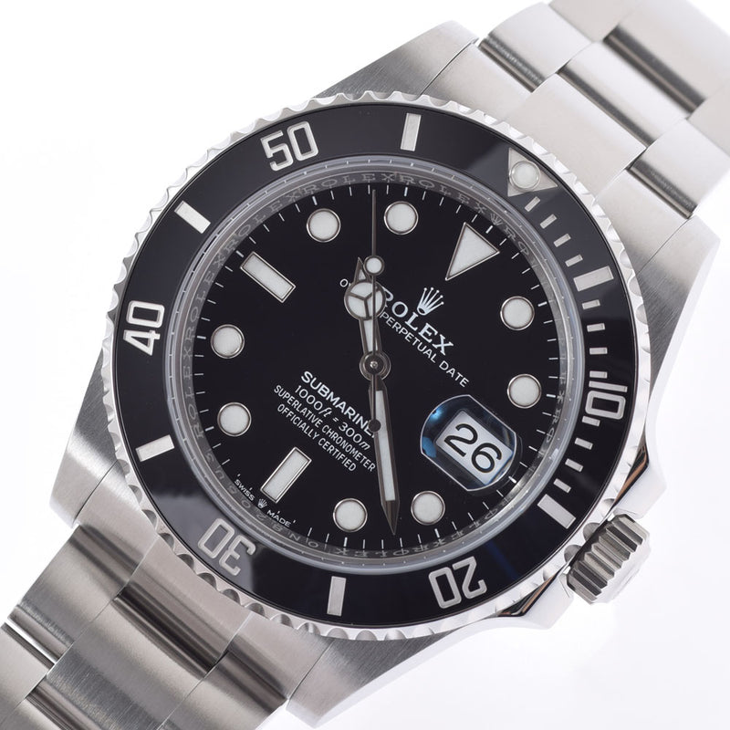 [现金特价]劳力士劳力士Submarina Black Bezel 126610LN男士SS观看自动黑色表盘二手Ginzo