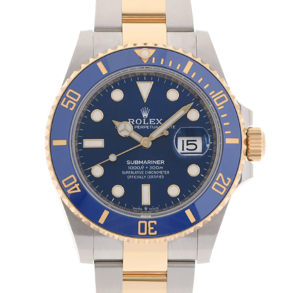 [Cash special price] ROLEX Rolex Submalina Date 126613LB Men's YG/SS Watch Automatic Blue Dial Unused Ginzo