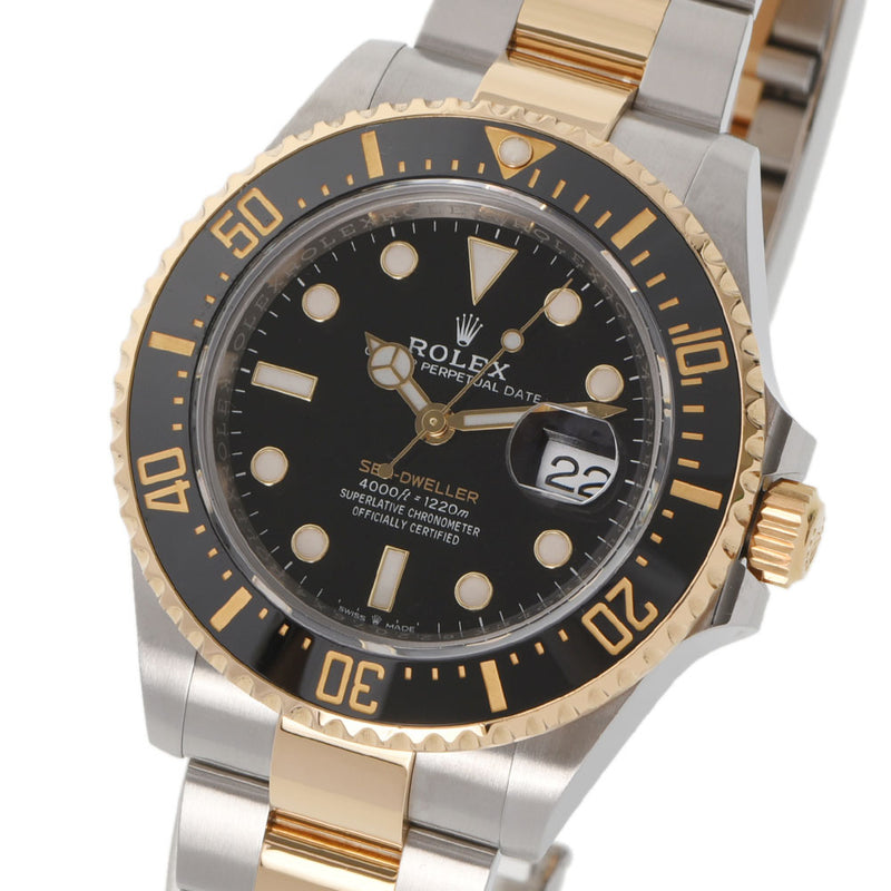 [Cash special price] ROLEX Rolex Seedweller 126603 Men's SS/YG Watch Automatic Black Dial A Rank Used Ginzo