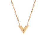 LOUIS VUITTON Louis Vuitton Essential V M61083 Ladies GP metal fittings Necklace A Rank used Ginzo