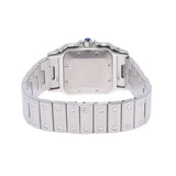 Cartier Cartier Cartier Santos Galbe LM Boys SS观看自动银拨盘