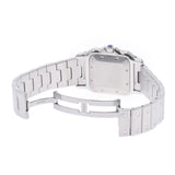 Cartier Cartier Cartier Santos Galbe LM Boys SS观看自动银拨盘