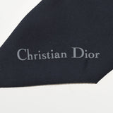 Christian DIOR Christian Dior Mizza Navy/Beige Ladies Silk 100% Scarf A Rank used Ginzo