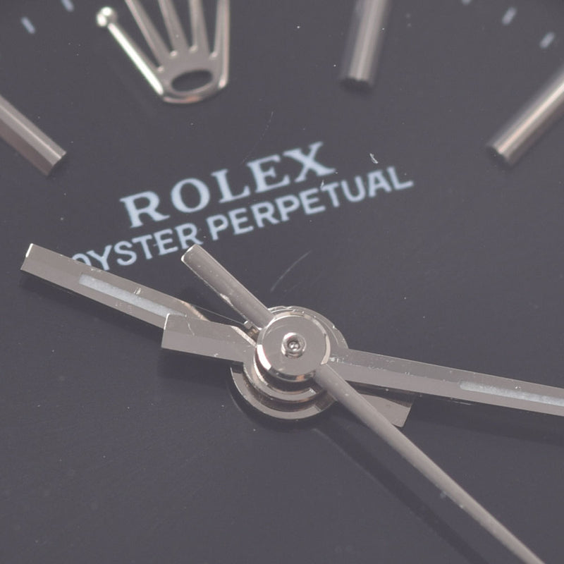 ROLEX ロレックス オイスター パーペチュアル 76080 レディース SS 腕時計 自動巻き 黒文字盤 Aランク 中古 銀蔵