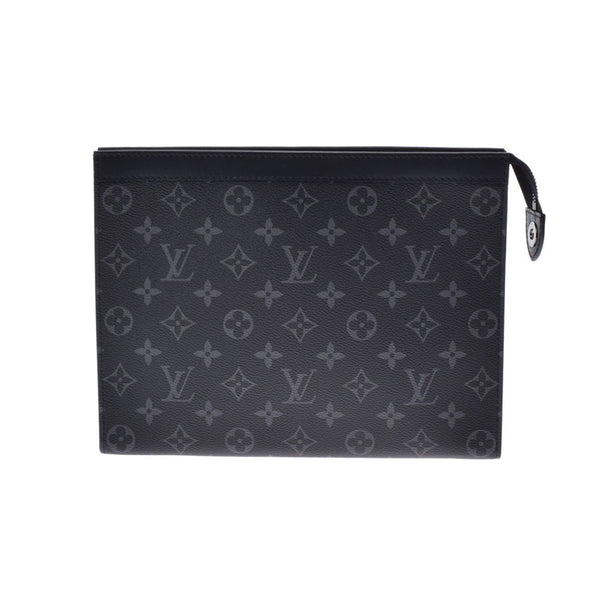 路易威顿路易·维顿（Louis Vuitton）路易·威登（Louis Vuitton）会标eclipse pochet boyage mm离合器袋黑色M61692男士会标帆布糖果袋