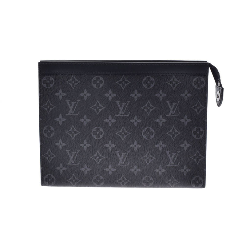 LOUIS VUITTON ルイヴィトン モノグラム エクリプス ポシェットボワヤージュMM クラッチバッグ 黒 M61692 メンズ モノグラムキャンバス セカンドバッグ Aランク 中古 銀蔵