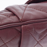 CHANEL Chanel Matrasse 2way Bordeaux Ladies Ram Skin Shoulder Bag B Rank used Ginzo