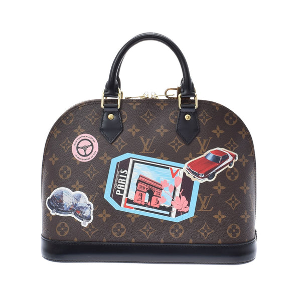 LOUIS VUITTON Louis Vuitton Monogram Alma PM World Tours Noir M42839 Ladies Monogram Canvas Handbag A Rank used Ginzo