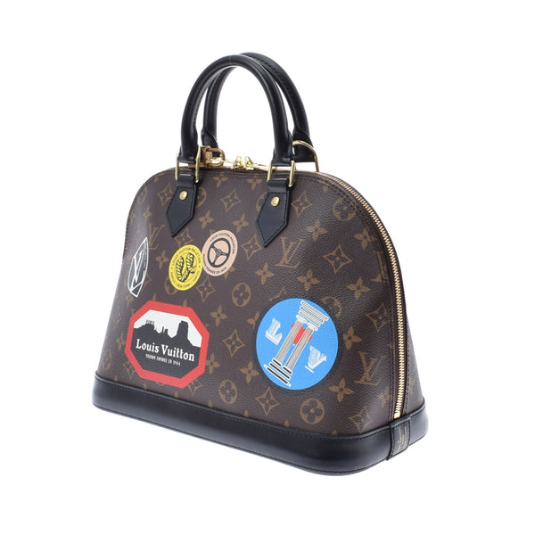 LOUIS VUITTON Louis Vuitton Monogram Alma PM World Tours Noir M42839 Ladies Monogram Canvas Handbag A Rank used Ginzo