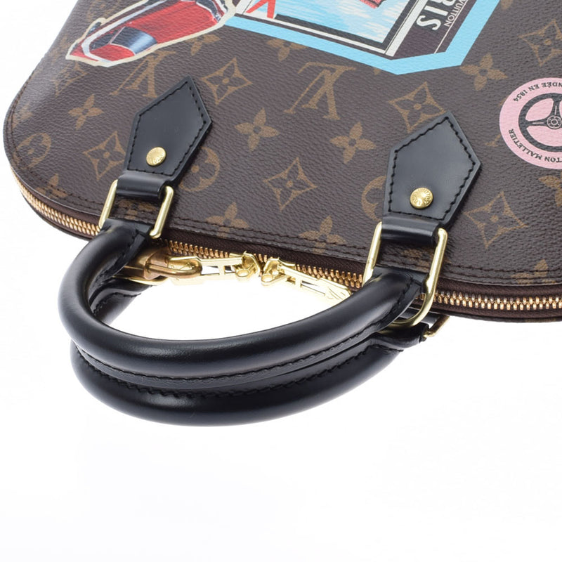 LOUIS VUITTON Louis Vuitton Monogram Alma PM World Tours Noir M42839 Ladies Monogram Canvas Handbag A Rank used Ginzo