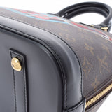 LOUIS VUITTON Louis Vuitton Monogram Alma PM World Tours Noir M42839 Ladies Monogram Canvas Handbag A Rank used Ginzo