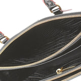 Prada Prada 2way Bag Black 1ba801中性牙釉质手提包A级使用Ginzo