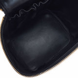 CHANEL Chanel vertical Vanity Black Gold Bracket Ladies Enamel Handbag AB Rank Used Ginzo
