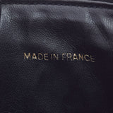 CHANEL Chanel vertical Vanity Black Gold Bracket Ladies Enamel Handbag AB Rank Used Ginzo