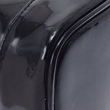 CHANEL Chanel vertical Vanity Black Gold Bracket Ladies Enamel Handbag AB Rank Used Ginzo