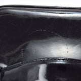 CHANEL Chanel vertical Vanity Black Gold Bracket Ladies Enamel Handbag AB Rank Used Ginzo