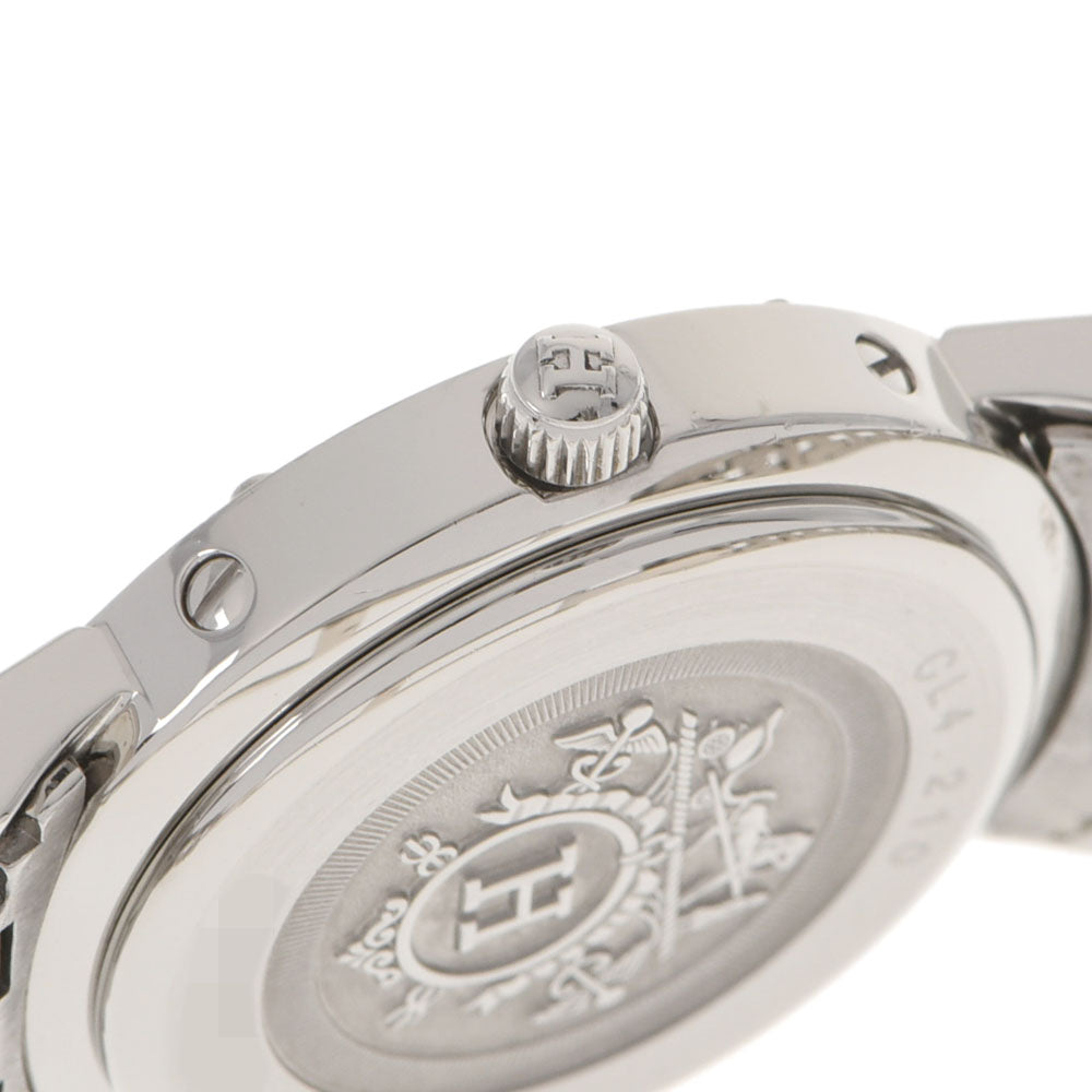 中古 エルメス HERMES CL4.210 グレー レディース 腕時計 エルメス クリッパー CL4.210 グレー レディース 時計 【中古