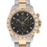 [Cash special price] ROLEX Rolex Daytona 116523 Men's YG/SS Watch Automatic Black Dial A Rank Used Ginzo