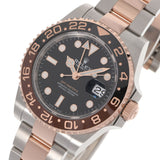 【現金特価】ROLEX ロレックス GMTマスター2  ブラウン/黒ベゼル 126711 メンズ SS/RG 腕時計 自動巻き 黒文字盤 未使用 銀蔵