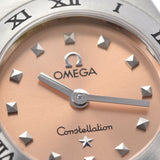 OMEGA オメガ コンステレーション ミニ 1561.61 レディース SS 腕時計 クオーツ ピンク文字盤 Aランク 中古 銀蔵