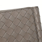 BOTTEGAVENETA ボッテガヴェネタ イントレチャート マネークリップ付き グレー S01913845I メンズ レザー 二つ折り財布 ABランク 中古 銀蔵