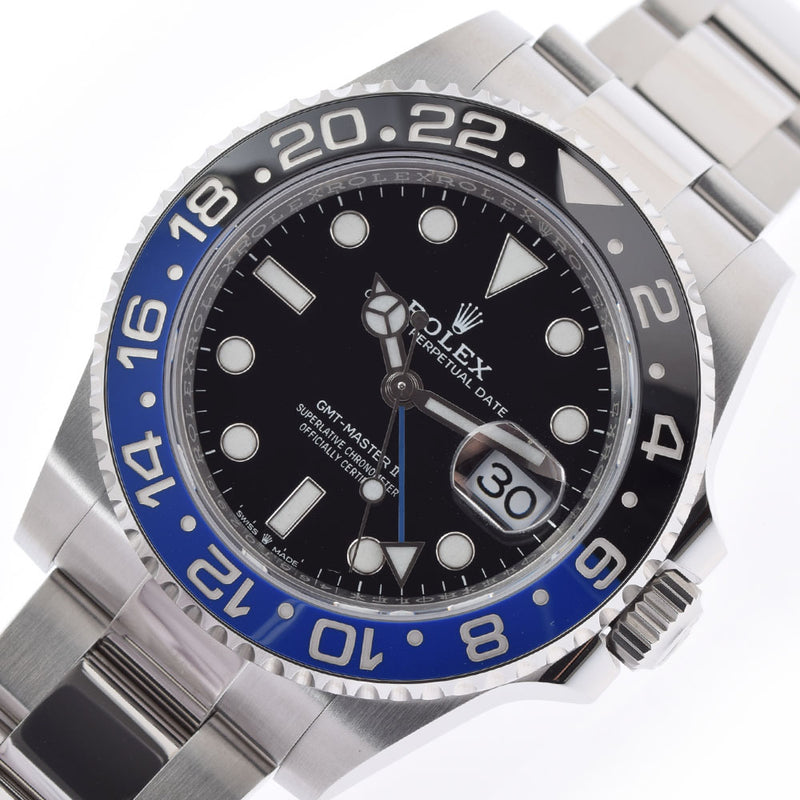 【現金特価】ROLEX ロレックス GMTマスター2 黒/青ベゼル 126710BLNR メンズ SS 腕時計 自動巻き 黒文字盤 未使用 銀蔵