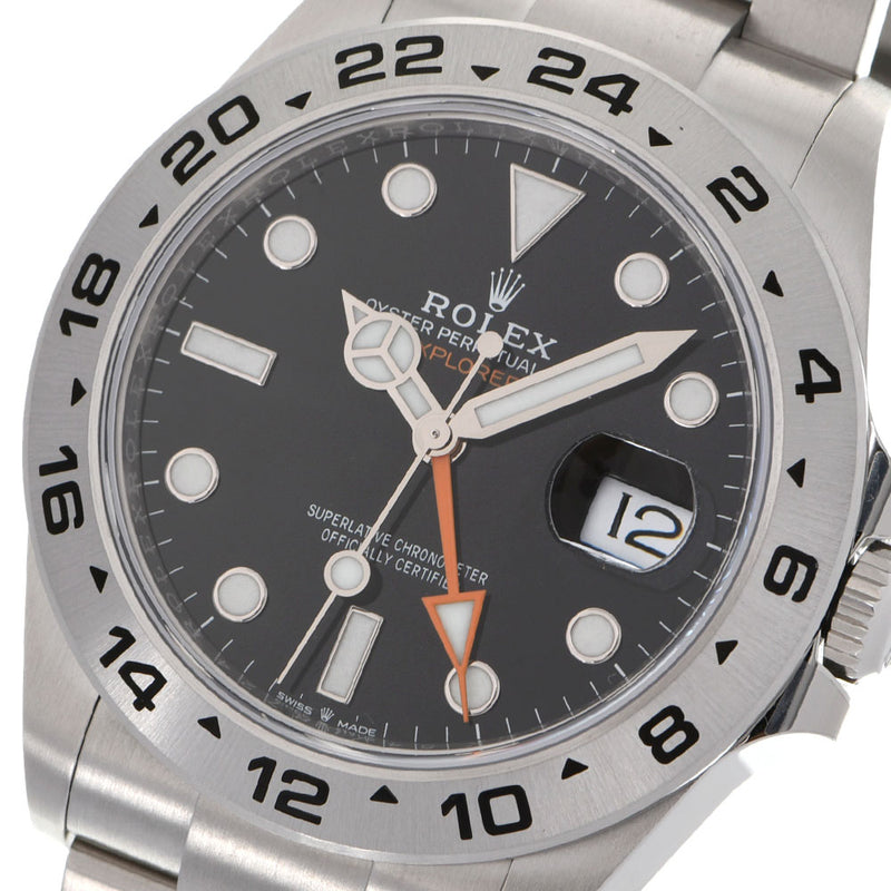 【現金特価】ROLEX ロレックス エクスプローラⅡ2022年11月 226570 メンズ SS 腕時計 自動巻き 黒文字盤 未使用 銀蔵