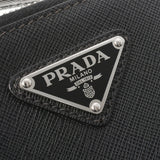 PRADA プラダ ブリック 黒/赤 メンズ サフィアーノ ハンドバッグ Aランク 中古 銀蔵